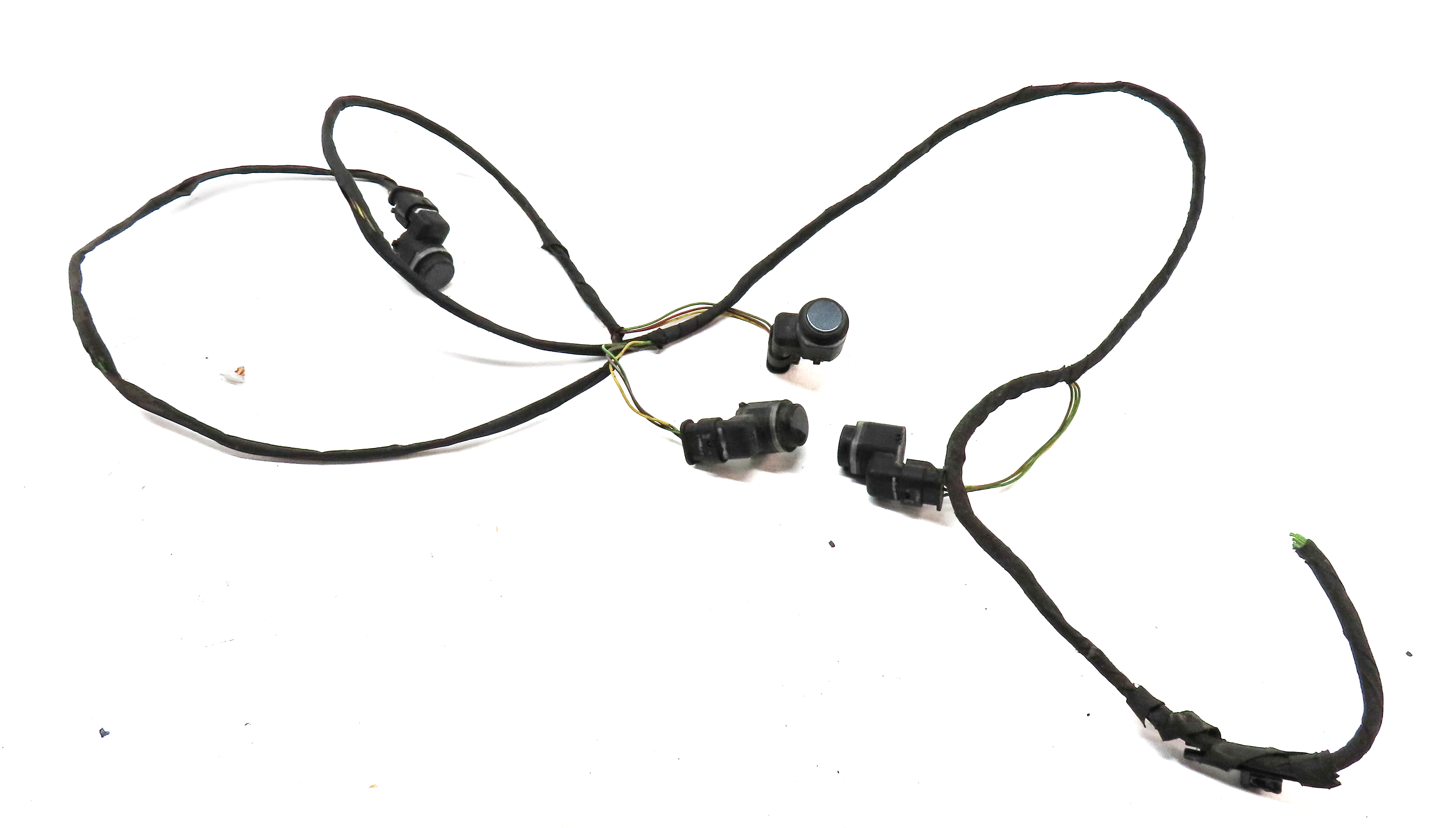 2014 BMW 750Li (F01) REAR PARK ASSIST PDC DISTANCE CONTROL SENSOR SET/4 (GRAY) — exact item pictured